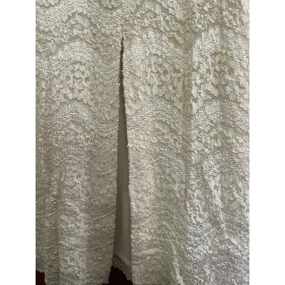 Maggy London Vintage Creamy Lace Maxi Dress size 8 - Picture 8 of 11